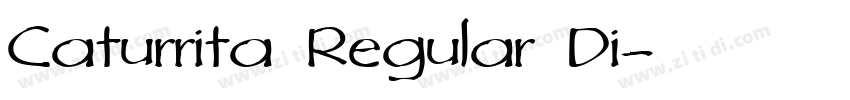 Caturrita Regular Di字体转换
